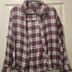 Womens Flannel Long Sleeve Shirt